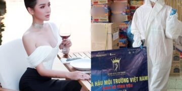 Vicky Chow cùng BTC “Hoa hậu Môi trường Việt Nam” hỗ trợ 7000 hộ dân Bình Dương khó khăn vì dịch bệnh