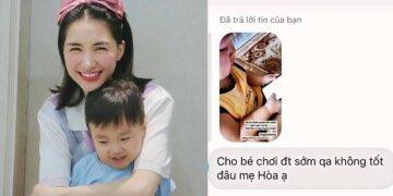 Hoà Minzy đáp trả khi bị nhắc nhở cho con chơi điện thoại nhiều không tốt