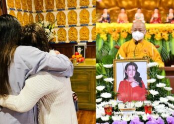 Lễ cầu siêu cho Phi Nhung ở Mỹ, con gái ôm người thân khóc trước di ảnh của mẹ