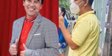 MC Quyền Linh tất bật đi cứu trợ, bức ảnh mặc áo trái ra đường gây “sốt”