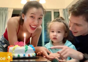 Á hậu Hoàng Oanh làm thôi nôi đơn sơ cho con ở Singapore