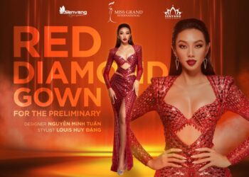 Chính thức công bố đầm dạ hội sẽ xuất hiện cùng Thùy Tiên tại đêm Bán kết Miss Grand International 2021