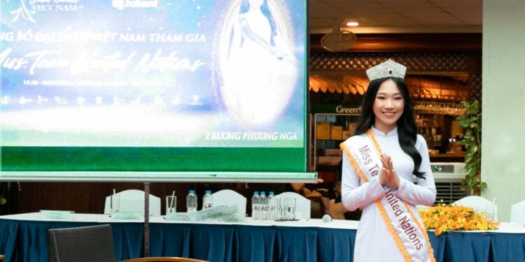 Đại diện Việt Nam Trương Phương Nga chính thức tham dự Miss Teen United Nations 2022 tại Ấn Độ