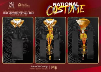 Ấn tượng các bài thi của sinh viên đến từ 06 trường Đại học cho Cuộc thi thiết kế trang phục dân tộc cho Hoa hậu Hoàn vũ Việt Nam 2022