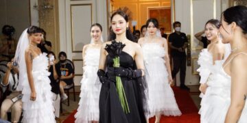 HOÁ RA MIU LÊ “LÊN ĐỒ” VÁY CƯỚI ĐEN LỘNG LẪY LÀ ĐỂ… PHÁ ĐÁM CƯỚI KARIK TRONG “VÌ MẸ ANH BẮT CHIA TAY”