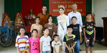 Hoa hậu Ngô Ngọc Gia Hân về quê cha đất Tổ trao tặng yêu thương cho trẻ em nghèo