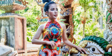 Người đẹp Đỗ Ngọc Hà nền nã với áo dài quảng bá du lịch Quảng Ngãi