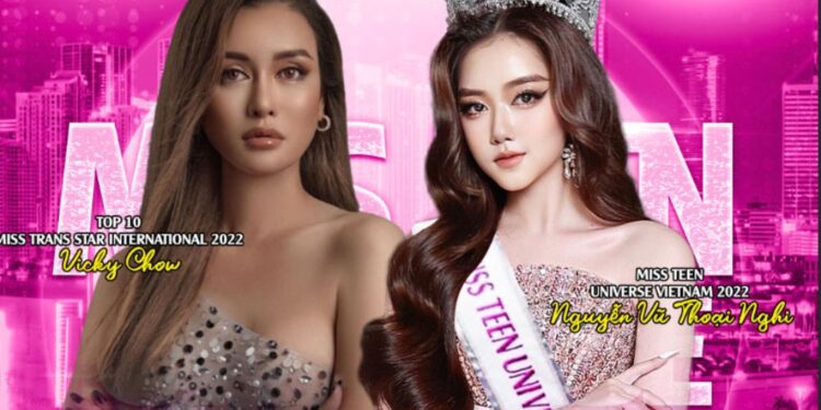 Stylist Vicky Châu đồng hành cùng đại diện Việt Nam Nguyễn Vũ Thoại Nghi sang Mỹ dự thi Miss Teen Universe 2022