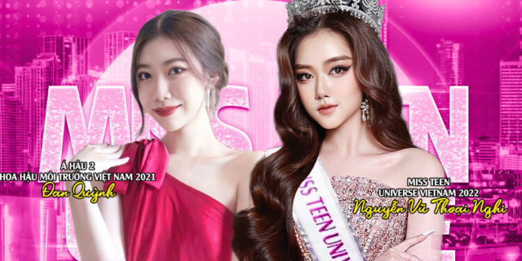 Á hậu 2 Hoa hậu Môi trường Việt Nam Đan Quỳnh đồng hành cùng đại diện Việt Nam Nguyễn Vũ Thoại Nghi sang Mỹ dự thi Miss Teen Universe 2022