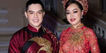 Diện Áo dài của NTK Brian Võ, Á hậu Quốc tế Hoàng Thanh Nga lộng lẫy trên sân khấu Lễ hội Áo dài TP.HCM