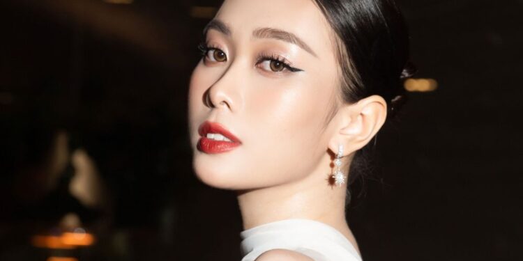 Hoa hậu Ban Mai nổi bật tại lễ công bố ba cuộc thi nhan sắc mới