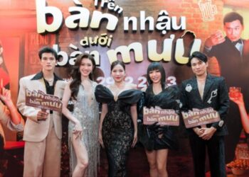 Dàn “Chị Đẹp” Lan Ngọc, Diệp Lâm Anh, Hương Ly, Huyền Baby, Lynk Lee, Mlee  hội tụ trên thảm đỏ Trên Bàn Nhậu Dưới Bàn Mưu