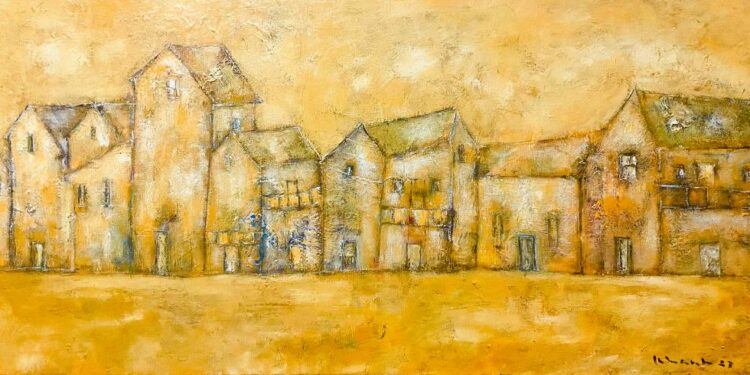 Hoàng Đăng Khanh kể chuyện cuộc đời qua bức tranh “Tiếng thì thầm của phố” tại J Art Space”