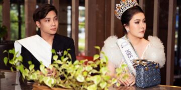 Hoa hậu Trần Hà Trâm Anh rạng ngời chấm thi quốc tế cùng CEO Vũ Thái   