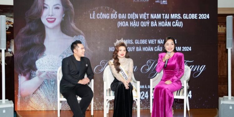 Hoa hậu Hoàng Thanh Nga tài trợ vương miện cho Nguyễn Ngọc Trang, tiếp sức hành trình chinh phục Mrs Globe 2024