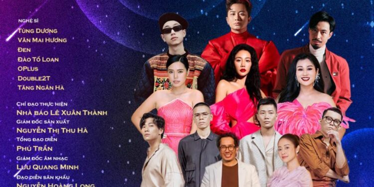 Dàn nghệ sĩ đình đám tham dự Lễ trao Giải thưởng Cống hiến lần 18 tại Nhà hát Lớn Hà Nội