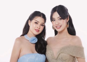 Hoa hậu Nông Thuý Hằng hội ngộ bạn thân trong cuộc thi Hoa hậu Hữu Nghị Quốc tế 2023