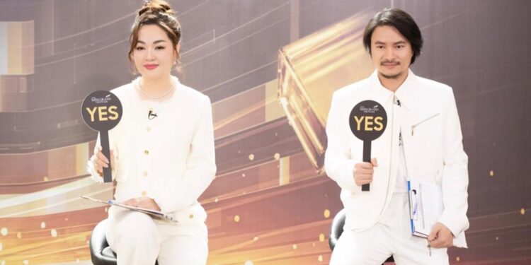 Hoa hậu Hoàng Thanh Nga rạng rỡ trên ghế giám khảo Miss Grand Vietnam 2024