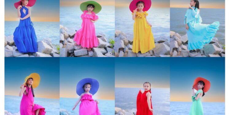 NTK Givan Trần thiết kế cho các bé gái BST “Màu Mùa Hè” 