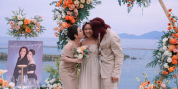 Vợ chồng Hoài Phương – Việt Hương kỉ niệm 18 năm ngày cưới cùng con gái