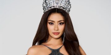 Hoa hậu Xuân Hạnh được “đo ni đóng giày” evening gown lấy cảm hứng từ thiên hà somebrero