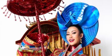 Hoa hậu Xuân Hạnh đẹp kiêu kỳ với thiết kế tý hỷ phiên bản nâng cấp – sẵn sàng tỏa sáng tại phần thi trang phục dân tộc