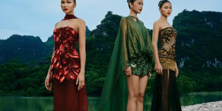 H’Hen Niê, Ngọc Châu, Bùi Xuân Hạnh hóa nàng thơ trong BST của Lê Thanh Hòa