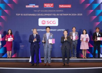 SCG được vinh danh Top 10 Doanh nghiệp FDI phát triển bền vững tại Giải thưởng Rồng Vàng 2024–2025