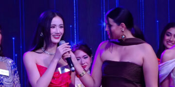 Hoa hậu Ý Nhi diện trang phục lấy cảm hứng từ hoa sen thi Top Model tại Miss World   