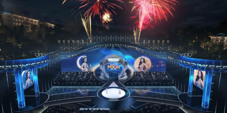 Mãn nhãn với sân khấu lấy cảm hứng từ “cung trăng” và mô hình phi hành gia khổng lồ tại Hoa Hậu Hoàn Vũ Việt Nam 2025