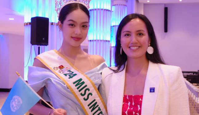 Hoa hậu Thanh Thủy dự Hội nghị UN Women, chia sẻ dự án Nước sạch tại Hoa Kỳ