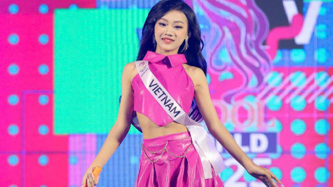 Nguyễn Cao Kỳ Phương- Mẫu nhí 12 tuổi đăng quang Á hậu 4 Little Miss Junior Idol World 2025