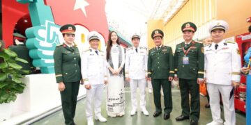 Hoa hậu Bảo Ngọc góp mặt tại triển lãm thành tựu đất nước và chuẩn bị cho ngày diễu binh lịch sử