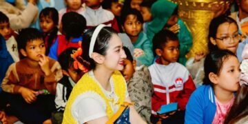 Cao Mỹ Kim thực hiện chương trình “Trung thu cho em” lần thứ 8 cho các em nhỏ