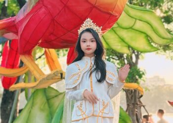 Hoa hậu nhí Lê Ngọc Minh Giang nổi bật với nhiều hoạt động ý nghĩa gắn với văn hóa, cộng đồng và di sản quê hương