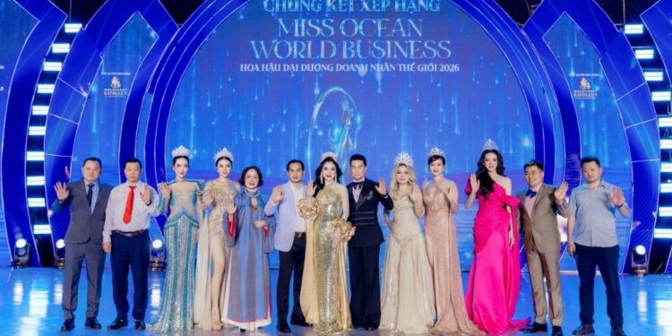 Sau cú nổ Miss Ocean World Business 2026 thế giới đang gọi tên bộ đôi quyền lực Chủ tịch Hoa Hậu Lucy Hà – Anrê Trương Quốc Uy