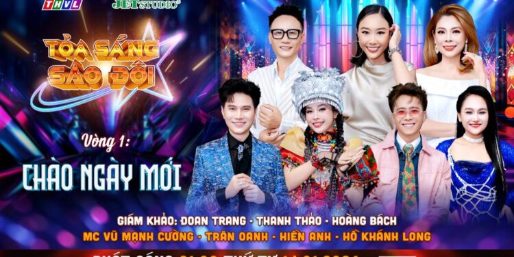 Ca sĩ Hoàng Bách lần đầu ngồi “ghế nóng” Tỏa Sáng Sao Đôi 2026, ấn tượng trước dàn thí sinh chất lượng và sân khấu hoành tráng