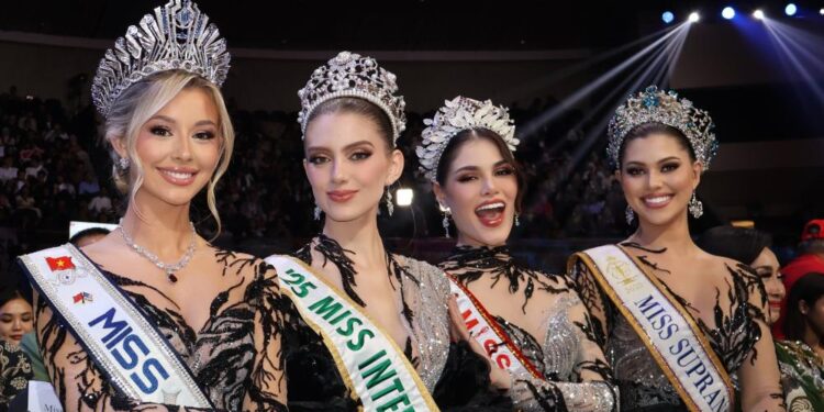 Miss Cosmo 2025 ghi dấu ấn tại buổi phỏng vấn trên Đài Truyền hình Indonesia, gặp gỡ dàn hoa hậu quốc tế