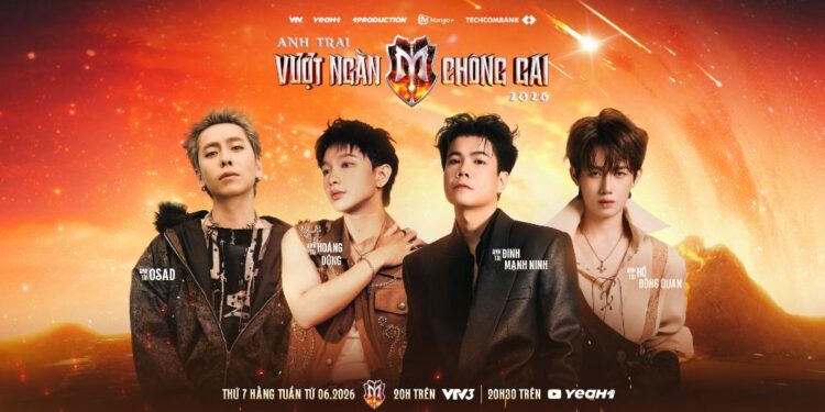 Anh Trai Vượt Ngàn Chông Gai 2026 tiếp tục hội tụ các tài năng đa thế hệ