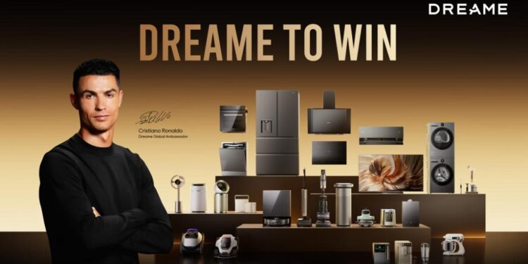 Dreame công bố Cristiano Ronaldo trở thành Đại sứ Thương hiệu toàn cầu