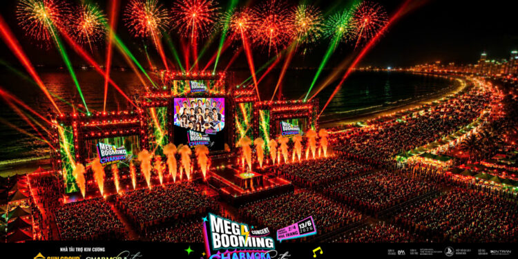 Sẵn sàng khai hỏa: Mega Booming – Charmora City chốt hạ sân khấu siêu thực và dàn sao đổ bộ Nha Trang ngày 13/6.