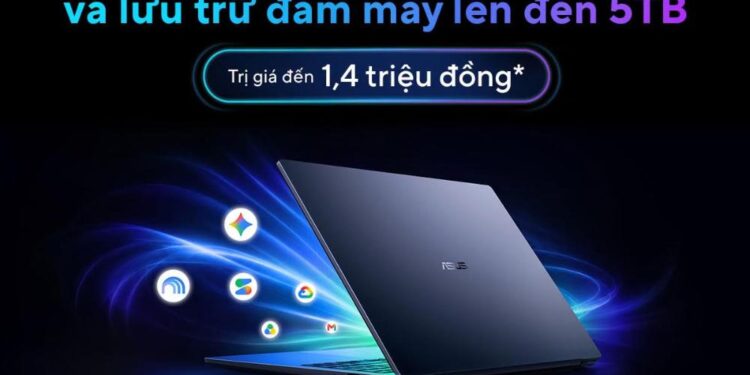 Tặng 3 tháng Google AI lên đến 1.4 triệu đồng cùng lưu trữ đám mây đến 5TB cho các khách hàng sở hữu laptop ASUS & ROG