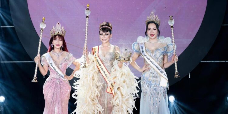 Nguyễn Mai Phương, Nguyễn Thị Minh Châu và Bùi Thanh Vân đăng quang Hoa hậu Thế giới Doanh nhân Việt Nam 2026