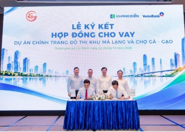 Khang Điền và Vietinbank ký kết hợp đồng cho vay dự án chỉnh trang đô thị khu Mả Lạng và Chợ Gà – Gạo